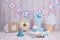 Backdrops for celebration of 1st year baby, boy & girl, smash the cake photo session