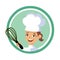 Backery woman chef logo