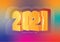 Background 2021 happy new year on a colored background, Merry Christmas,