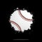 Background abstract baseball ball from blots