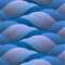 Background of abstract curled blue waves