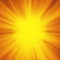 Background with abstract explosion or hyperspeed warp sun God rays. Bright orange yellow light strip burst, flash ray