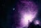 Background of abstract galaxies with stars and planets with purple galaxy motif space light night universe