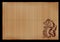 Background - an ancient Japanese mat with a dragon