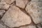 Background of ancient limestone paving stones