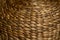 Background of basket surface. Pattern background. Wicker straw Basket. Handcraft weave texture natural wicker, texture basket