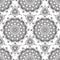 Background with black and white mehndi henna seamless lace buta decoration items