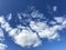 Background of blue sky and white clouds