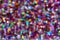 Background of blur colorful texture bokeh for Festival and New year. Game of color. Abstract Christmas backdrop.