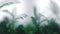 Background with blurred green tropical leaves