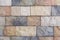 Background of brick stone wall texture. Close up image. Outdoor home decoration