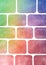 Background bricks wall surface bright rainbow