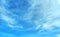 Background of bright sky and background of thin clouds, sky clouds, blue sky and white clouds float in the sky on a clear day with