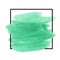 Background with brush strokes watercolor enclosed in a square. Original grunge art paint template for header, logo and banner