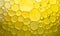 Background of bubbles and circles yellow tones