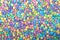 Background candy coated chocolates in easter colors