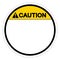 Background Caution Circle Blank Symbol Sign,Vector Illustration, Isolate On White Background Label. EPS10