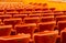 Background of the chairs in the auditorium of the theatre