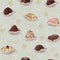 Background with chocolate candies