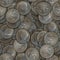 Background of coins. Seamless.  Half dollar