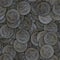 Background of coins. Seamless. Indonesian rupiah