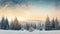 background cold decoration sunrise snowy