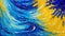Background color brush stroke peeling paint blue gold wave