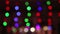 Background colored circles alternately change color. Green, red and purple Color, blurred, bokeh lights background.