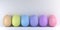 Background of colored painted Easter eggs