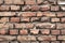 Background of colorful brick wall texture. brickwork.