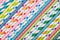 Background of colorful drinking cocktail straws