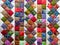 Background of colorful patchwork fabrics