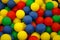 Background of colorful plastic balls at playground