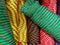 Background of colorful selection of rope bundles