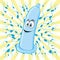 Background with condom and spermatozoon,