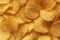 Background corrugated golden chips with texture