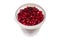 Background of cranberry.Forest berry cranberry.