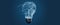 background creative energy concept light blue bulb electricity power idea yellow. Generative AI.