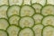 Background of cucumber slices