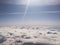 Background Cumulus clouds view from airplane