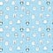 Background for cute little boys. Hand drawn seamless pattern for children with funny animals. Doodle children drawing background.