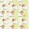 Background with Cute Sheeps. Seamless Pattern