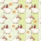 Background with Cute Sheeps. Seamless Pattern