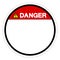 Background Danger Circle Blank Symbol Sign,Vector Illustration, Isolate On White Background Label. EPS10