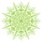 Background delicate light green spring circular mandala illustration