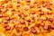 Background with delicious classic italian Pizza