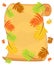 Background for a design with the autumn leaves of wild ash