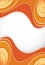 Background design with orange curves