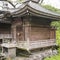 Background with details of Japanese traditional structures of wooden roofs