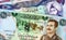 Background from different banknotes of Iraq